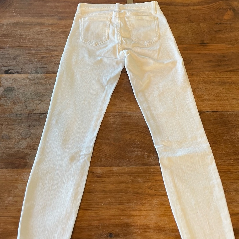 JCrew 8 inch Toothpich white denim jeans - Picture 6 of 8